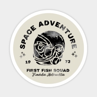 Space Traveller Fish Vintage Design Magnet